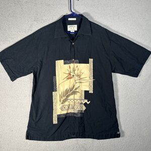 Bamboo Cay Men’s Size‎ XL Camp Shirt Tropical Cruise Vacation Bird of Paradise